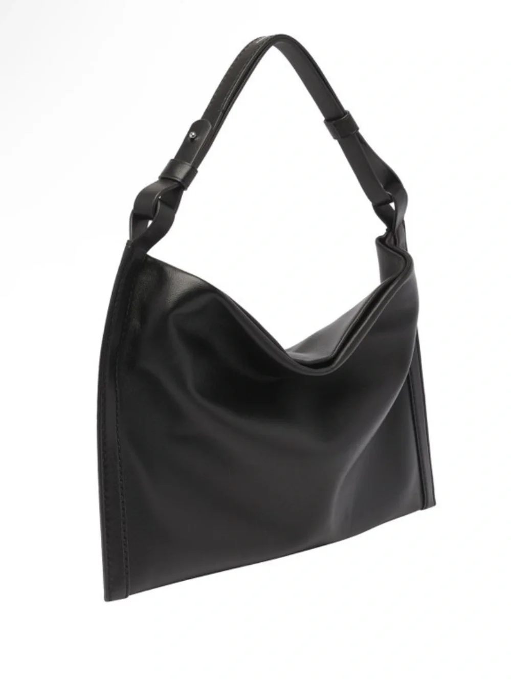 Proenza Schouler Black Leather Hobo Shoulder Bag